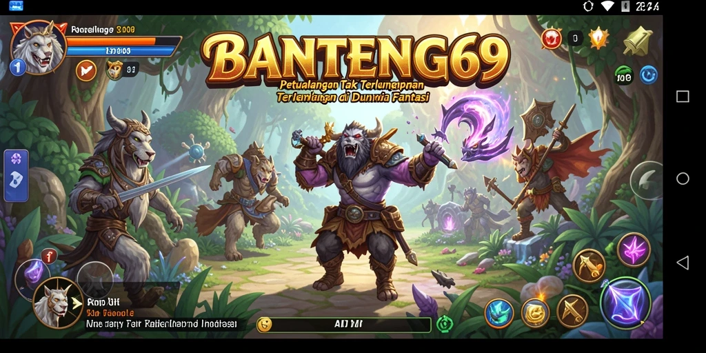 Screenshot menunjukkan aksi seru dalam gameplay BANTENG69.