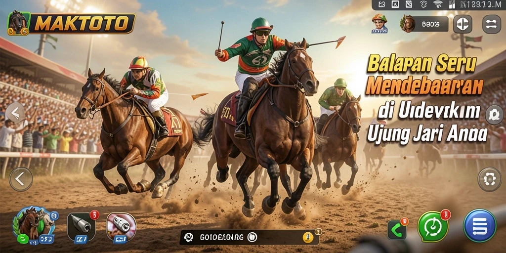 Tampilan gameplay seru dan menegangkan di MAKTOTO.