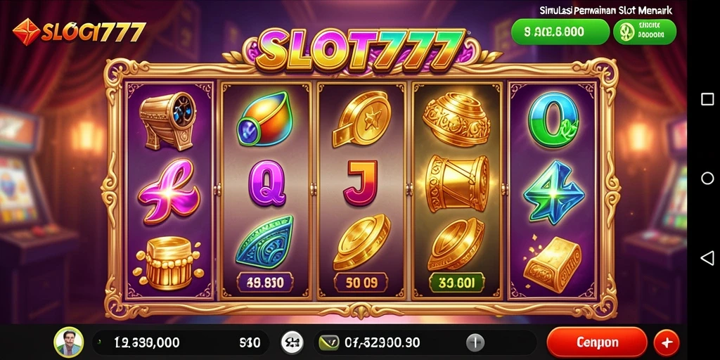 Screenshot menunjukan gameplay menarik dari SLOT777.