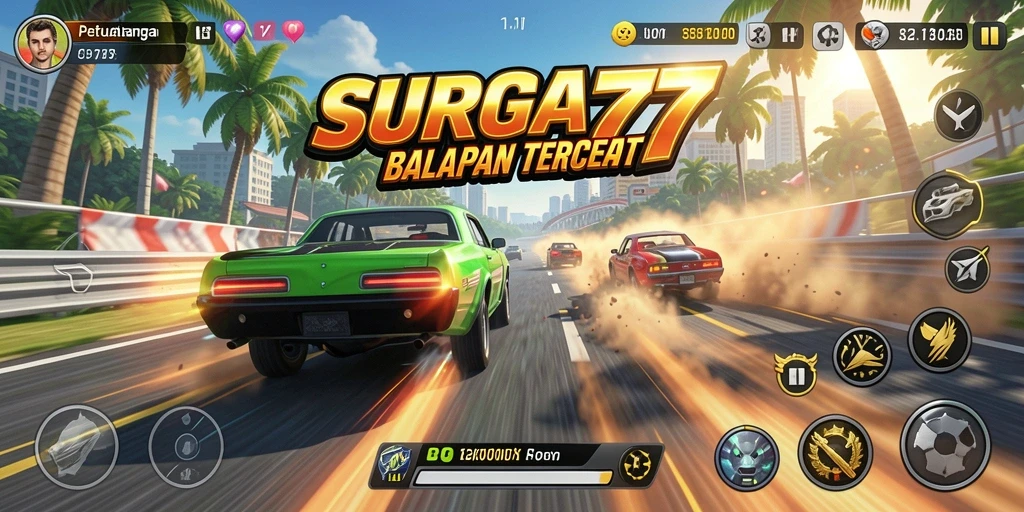 Gameplay Racing yang menegangkan dan penuh aksi di SURGA77.