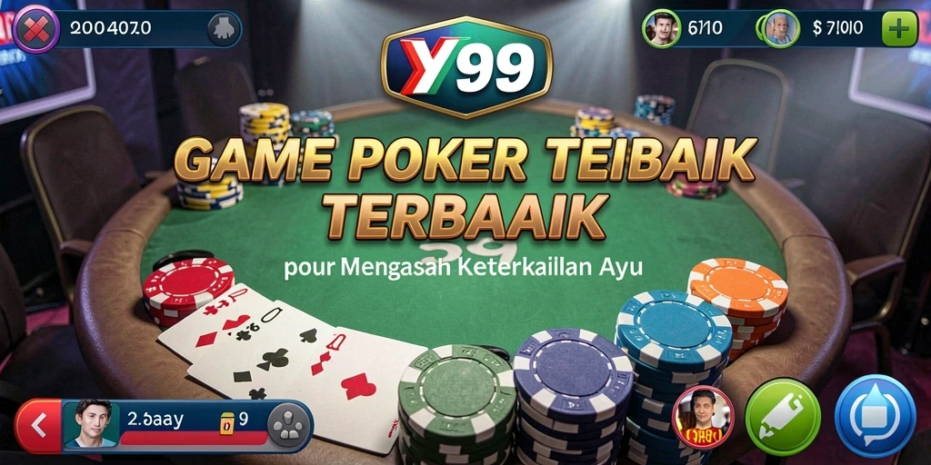 Tampilan gameplay poker yang menegangkan dan interaktif di Y89.