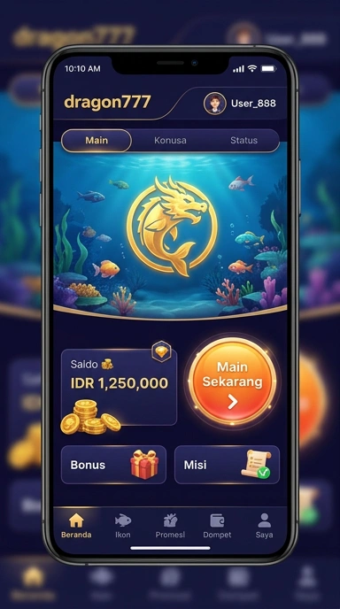 Tampilan antarmuka dragon777 yang menarik dan informatif.